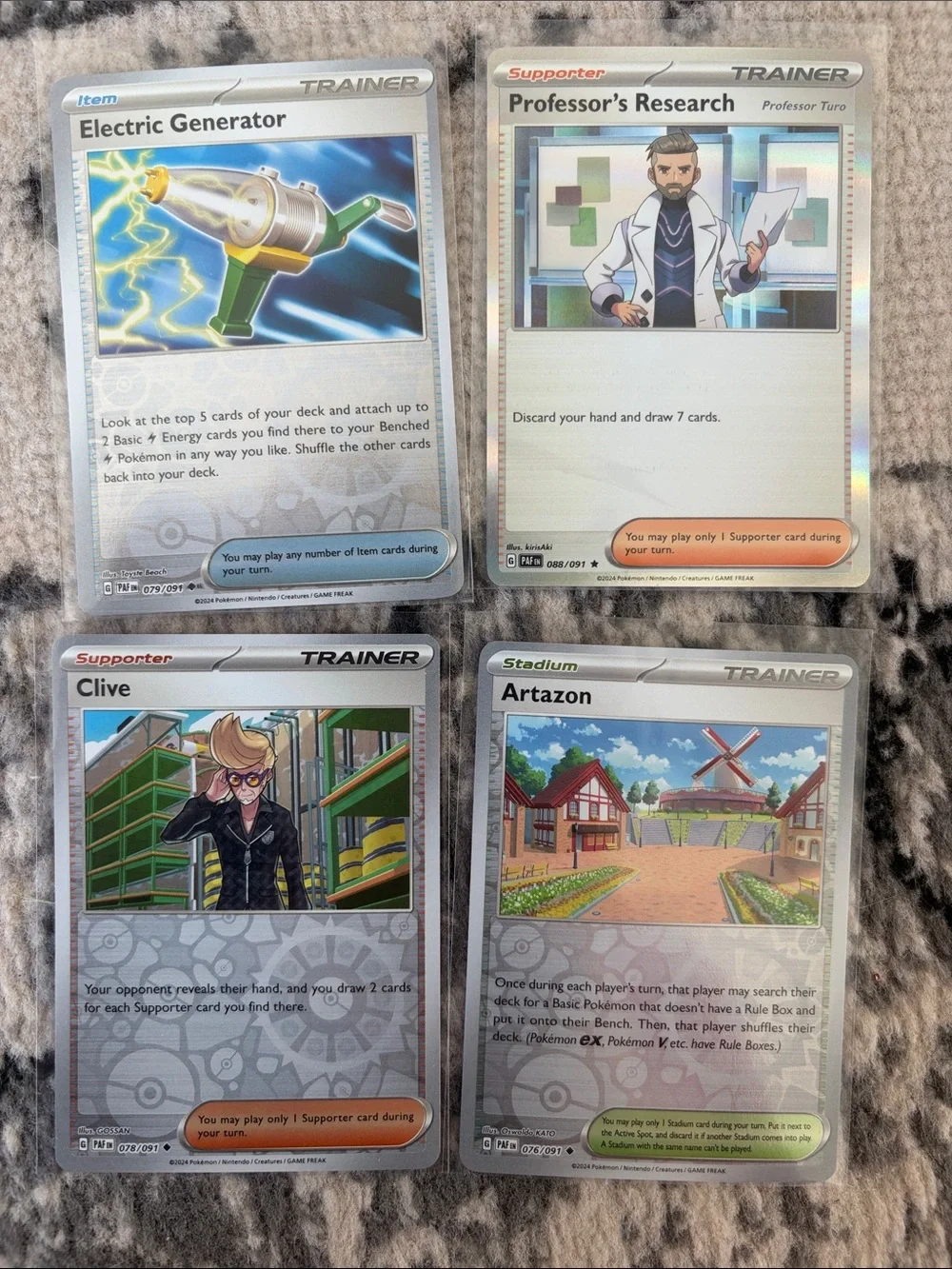 Pokémon Paldean Fates Reverse Holo Trainer Lot 14 Cards | Deck Build | ✨5/$25✨